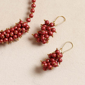 Bishnupur Handpainted Terracotta Necklace Set