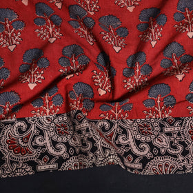 Block print cotton ajrakh blouse piece 21 - handcrafted