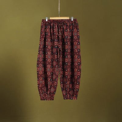 Red - cotton natural dyed afghani salwar 11 - handcrafted