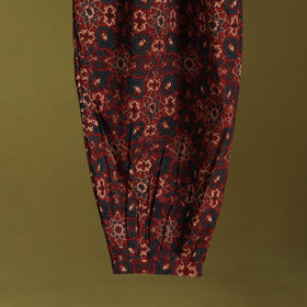 Red - cotton natural dyed afghani salwar 11 - handcrafted