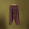 Red - cotton natural dyed salwar 01 - handcrafted