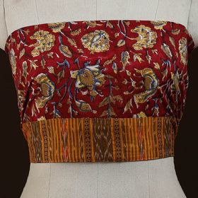 Block print cotton sanganeri blouse piece 13 - handcrafted