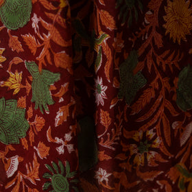 Red - cotton sanganeri fabric 06 - handcrafted