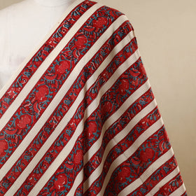 Red - cotton sanganeri fabric 21 - handcrafted
