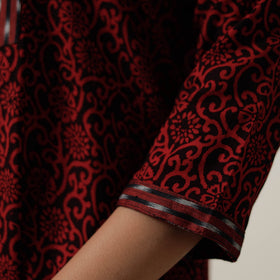  Block Print Mul Cotton Straight Bagh Kurta For Women