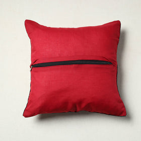 Authentic Red Ajrakh Cushion Cover 