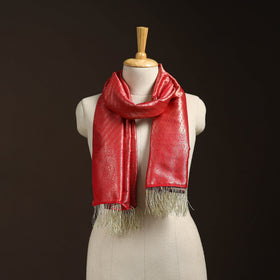 Brocade handloom semi silk banarasi stole 04 - handcrafted