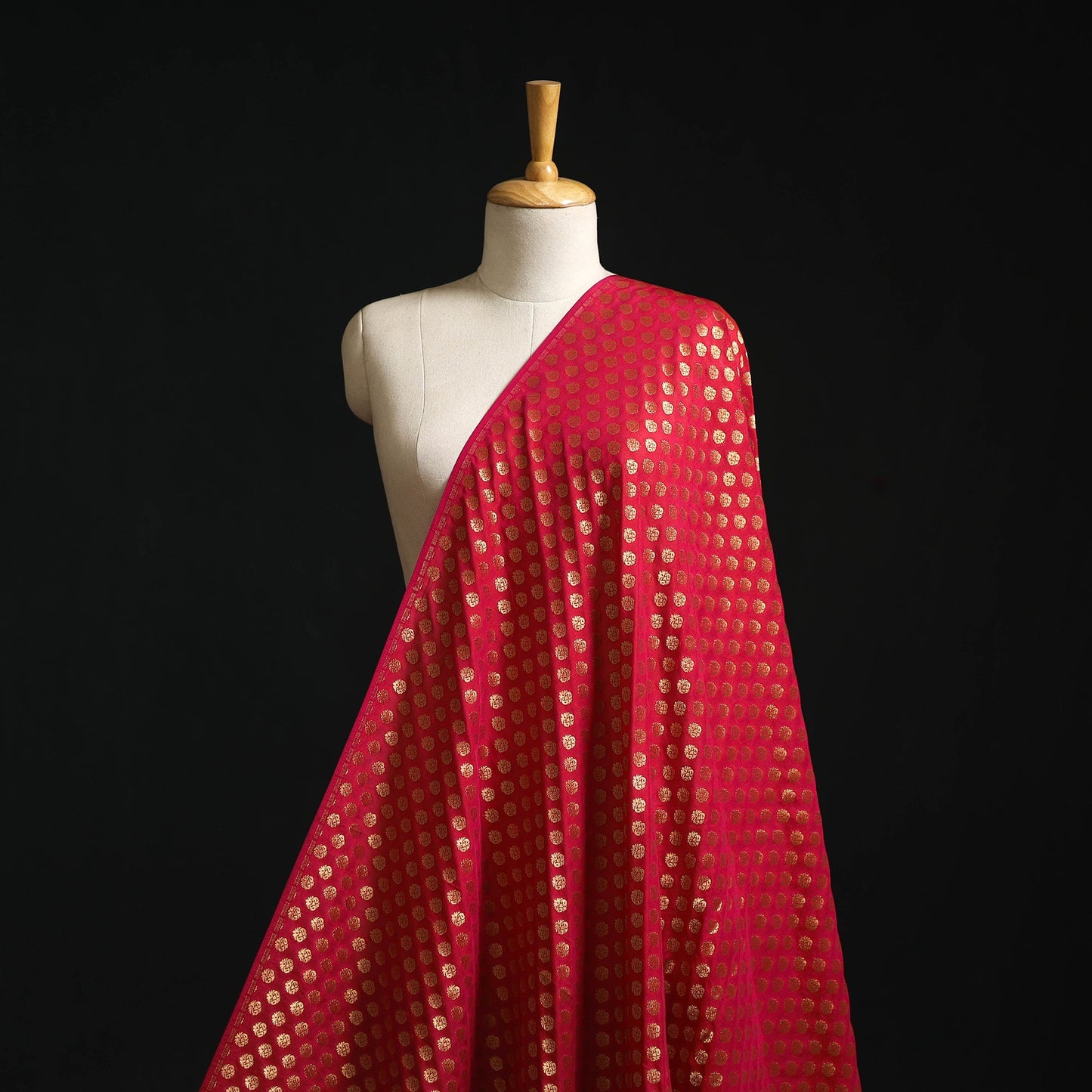 Brocade viscose banarasi fabric 04 - handcrafted