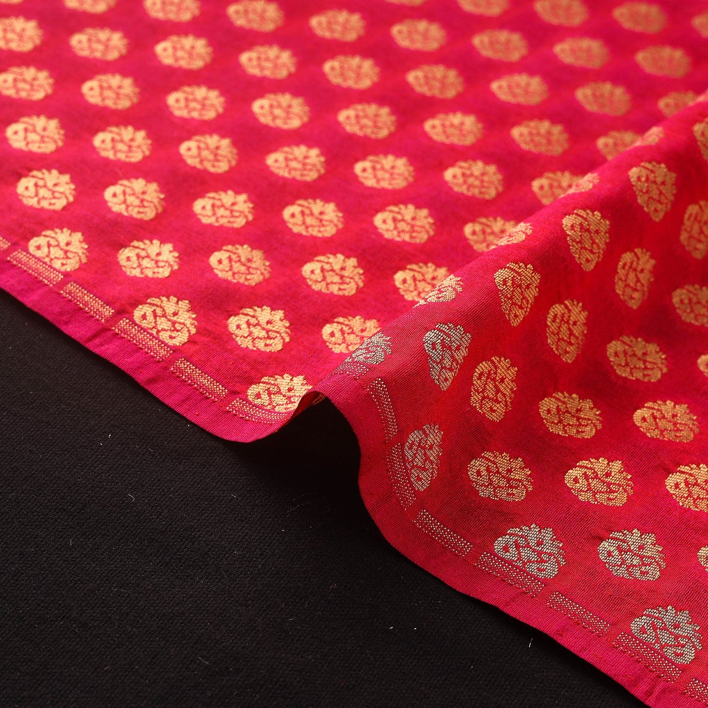 Brocade viscose banarasi fabric 04 - handcrafted
