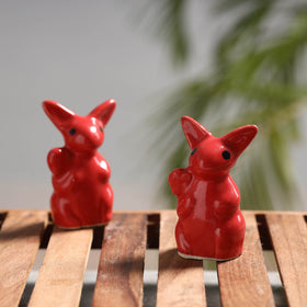  Handcrafted Ceramic Toys (Set of 2) 
