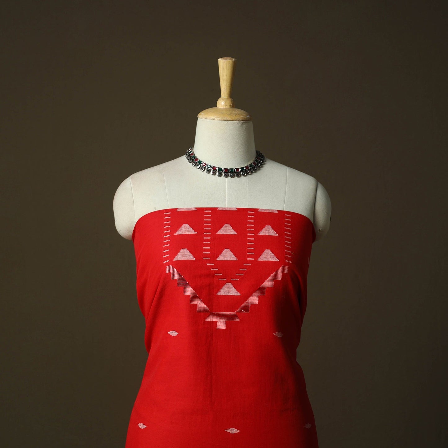 Burdwan jamdani handloom cotton 2pc unstitched dress