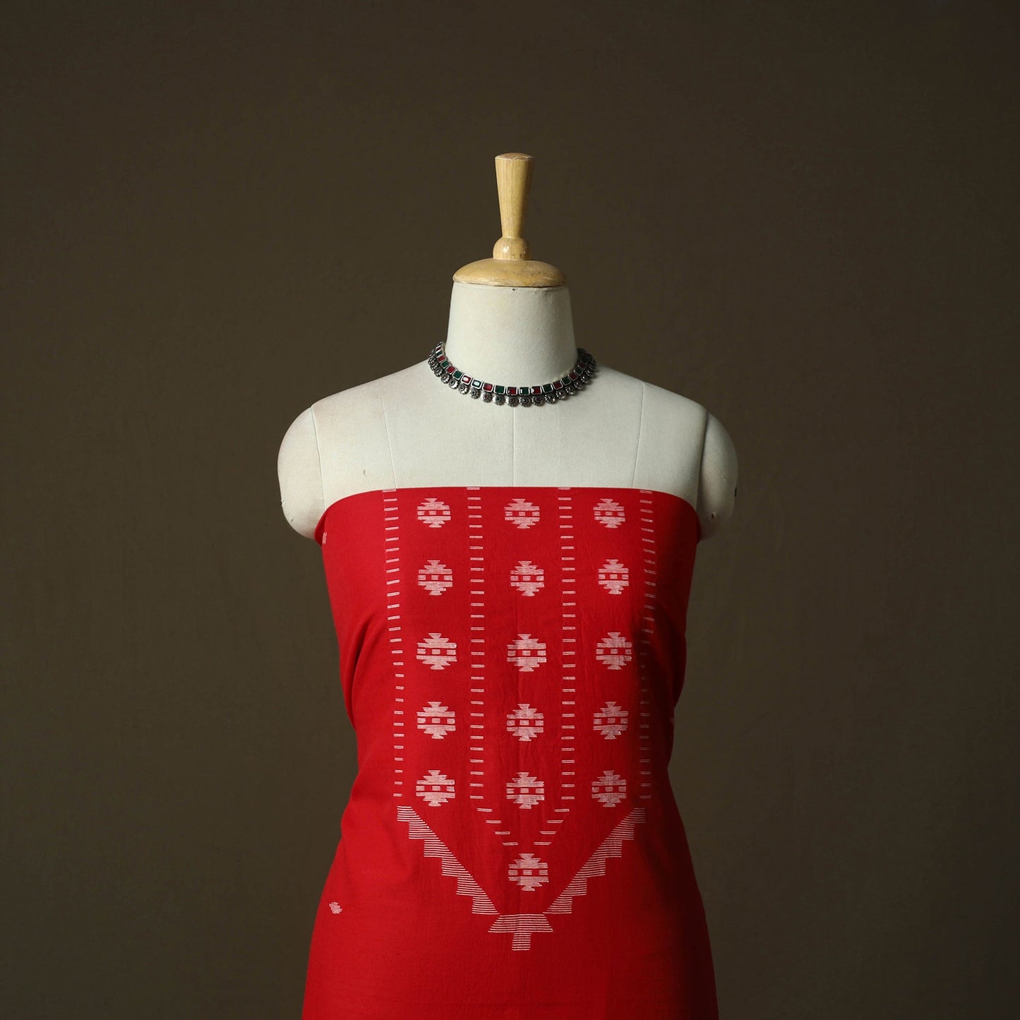 Burdwan jamdani handloom cotton 2pc unstitched dress