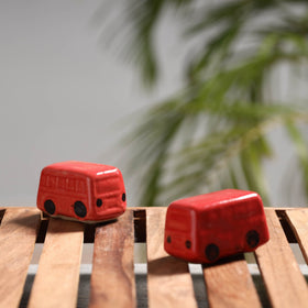  Handcrafted Ceramic Toys (Set of 2) 