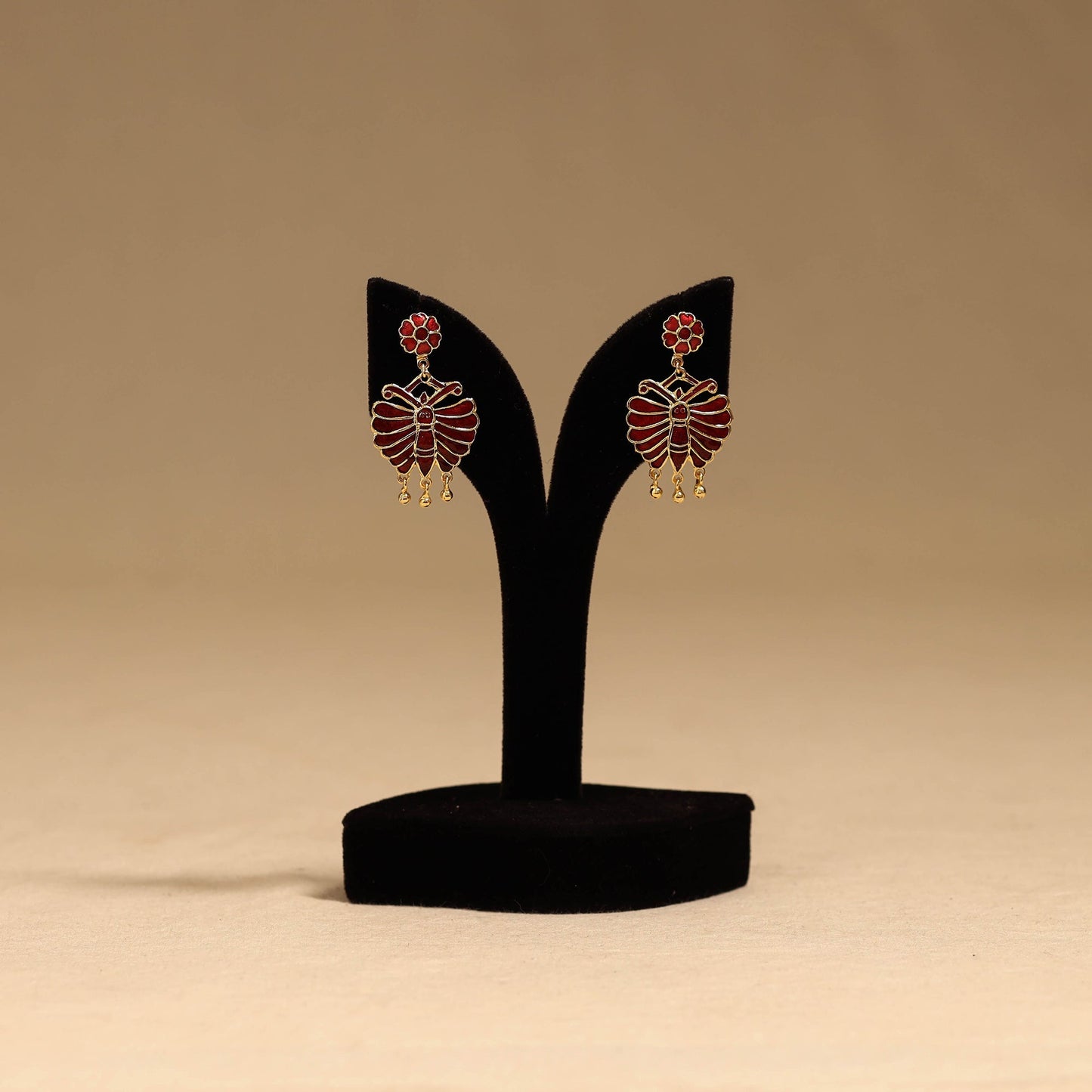 Butterfly - handcrafted paka meenakari earrings 105