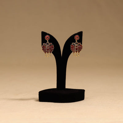 Butterfly - handcrafted paka meenakari earrings 105