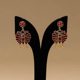 Butterfly - handcrafted paka meenakari earrings 105