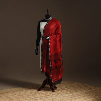 Chanderi silk bagh natural dyed dupatta with zari border 05