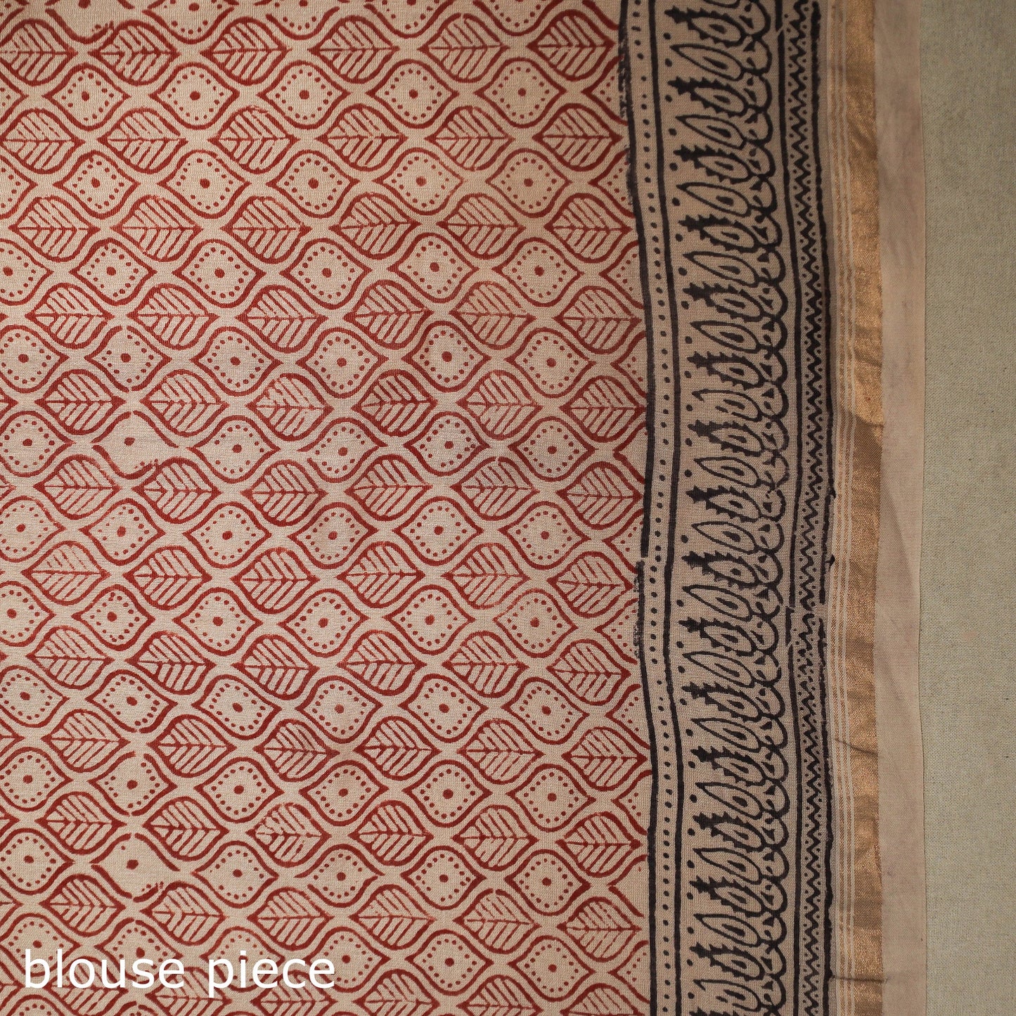 Red - handloom chanderi silk bagh saree 10 - handcrafted