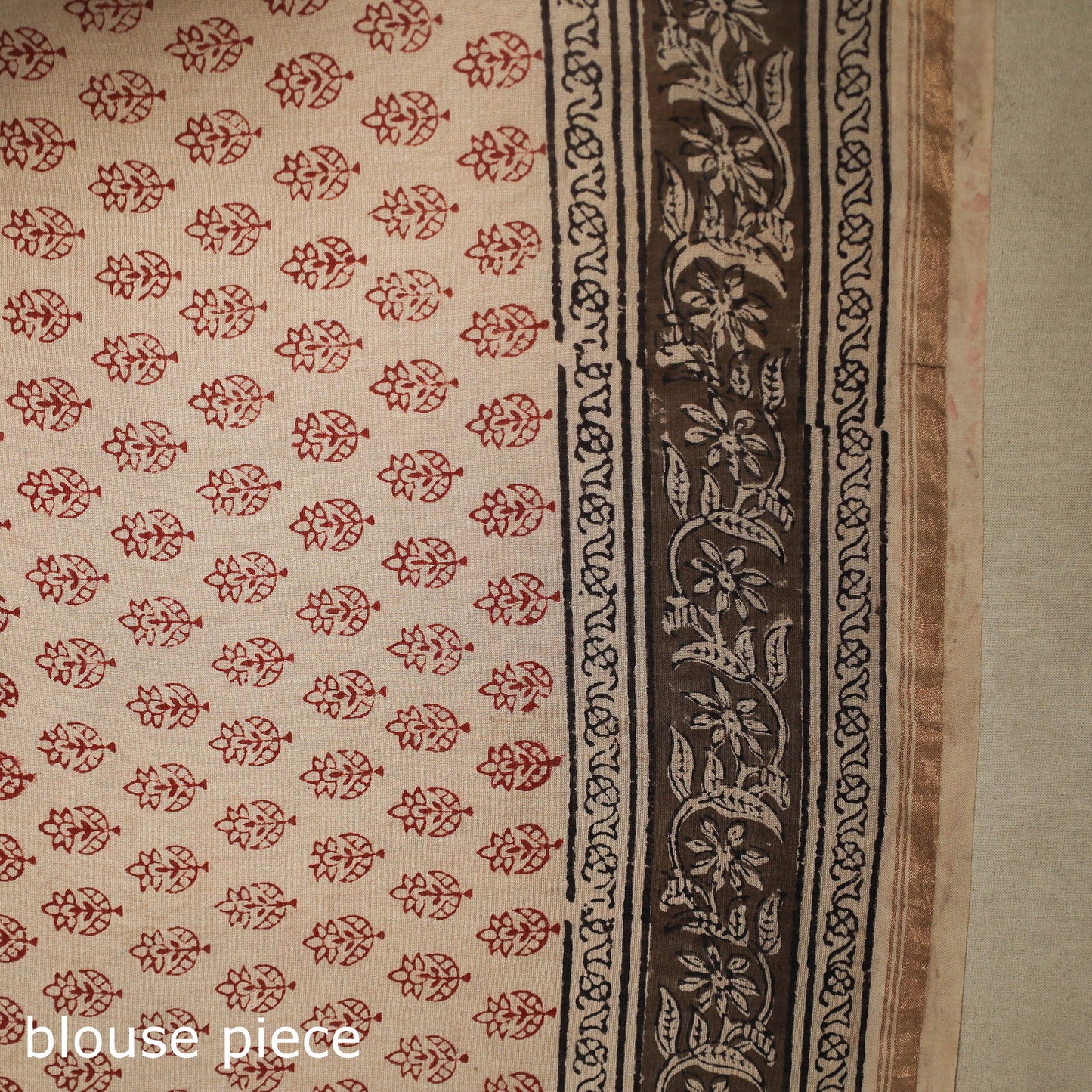 Red - handloom chanderi silk bagh saree 14 - handcrafted