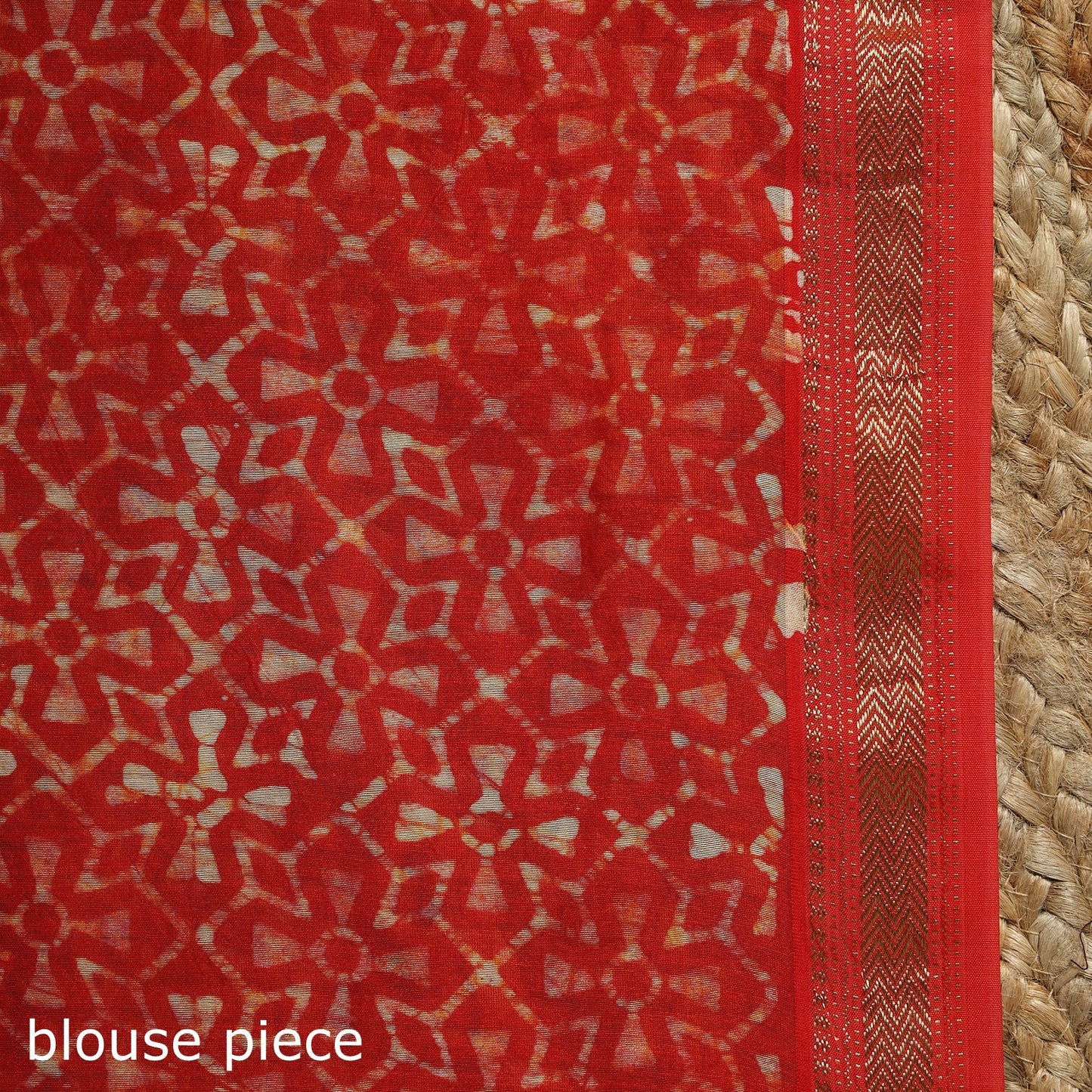 Chanderi silk hand batik saree 04 - handcrafted