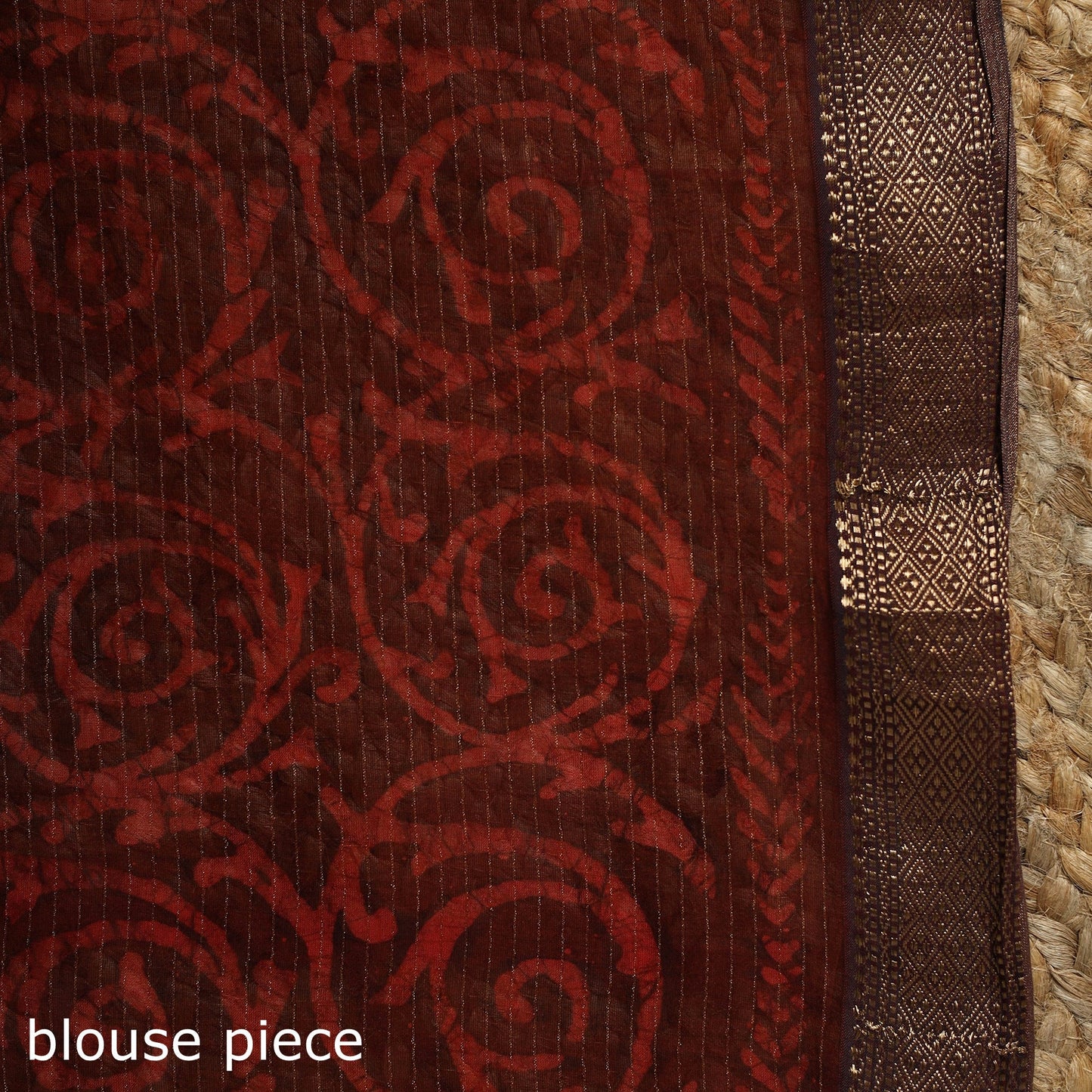 Chanderi silk hand batik saree 10 - handcrafted