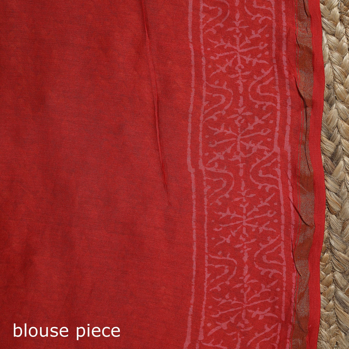 Chanderi silk hand block batik print saree 75 - handcrafted