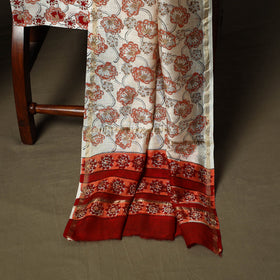 Chanderi silk hand block sanganeri print 3pc unstitched