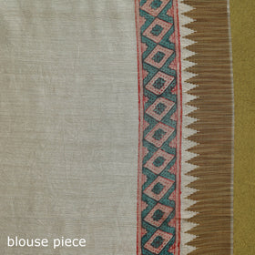 Chanderi silk hand sanganeri saree with ghicha border 18