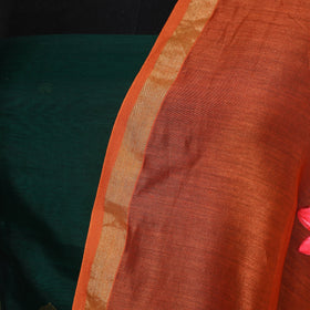 Red - chanderi silk handpainted pichwai dupatta 09