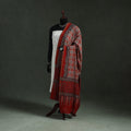 Red - chanderi silk kutch hand block print natural dyed