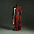 Red - chanderi silk kutch hand block print natural dyed