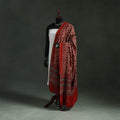 Red - chanderi silk kutch hand block print natural dyed