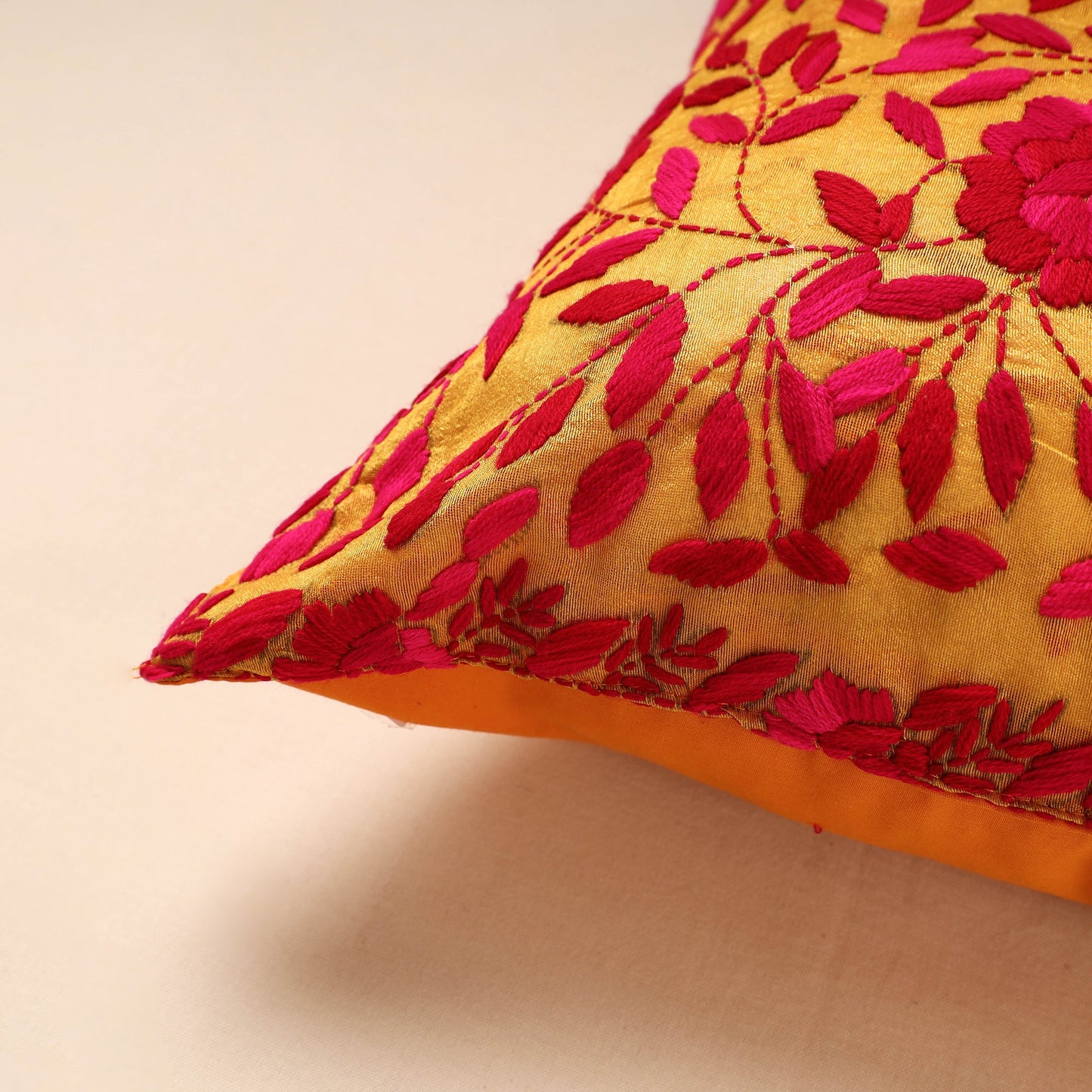 Phulkari Embroidery Cushion Cover