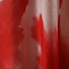 Red - chanderi silk tie-dye shibori fabric 05 - handcrafted