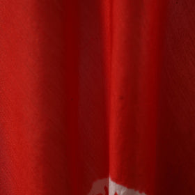 Red - chanderi silk tie-dye shibori fabric 09 - handcrafted