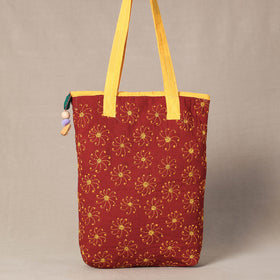 Red Chandi Maati Tagai Work Tote Bag