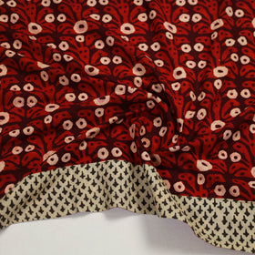 Red - cotton akola blouse piece 48 - handcrafted