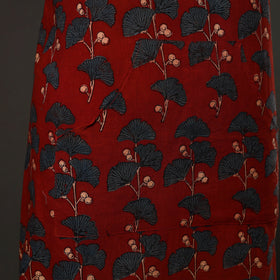 Red - cotton apron with pocket 45 - handcrafted