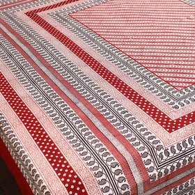 Block Print Cotton Bagh Double Bed Sheet (108 x 90 in) 01