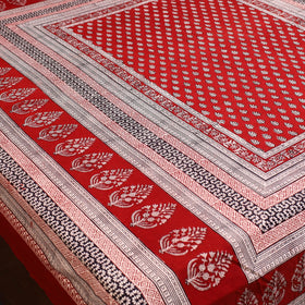 Red - cotton bagh double bed sheet (108 x 90 in) 07