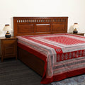 Red - cotton bagh double bed sheet (108 x 90 in) 07