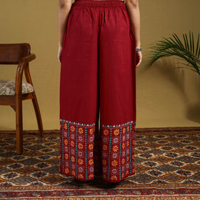 Buy Cotton Bengal Kantha Hand Embroidery Palazzo