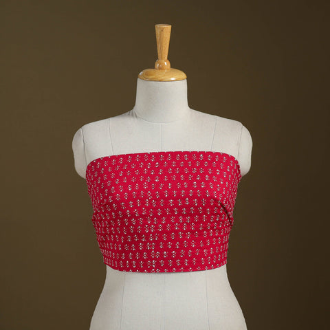 Cotton Bengal Kantha Stitch Blouse Piece 