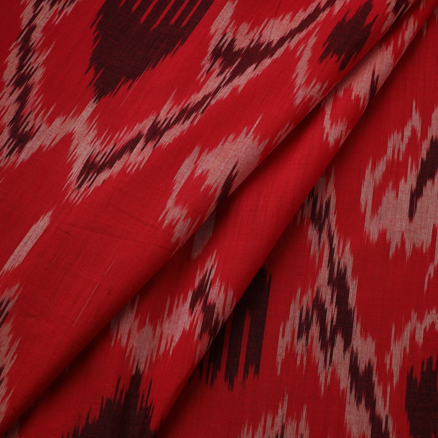 Cotton central asian pochampally ikat fabric 01