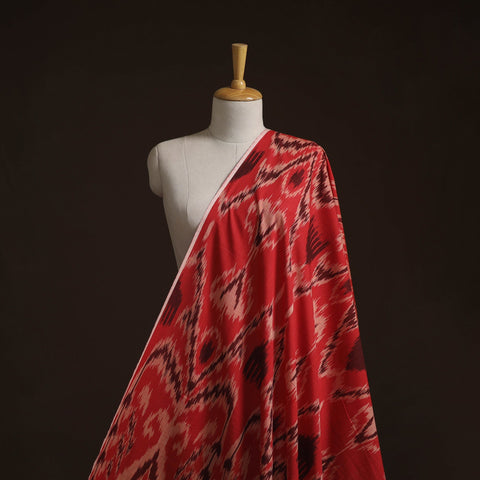 Cotton central asian pochampally ikat fabric 01