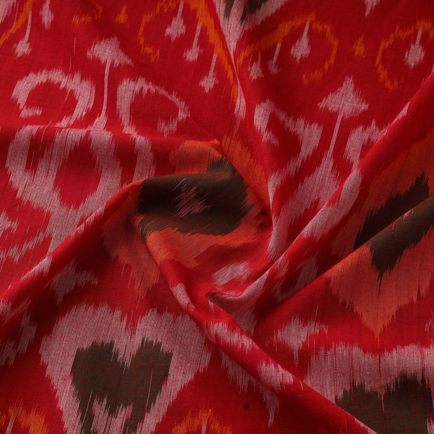 Cotton central asian pochampally ikat fabric 08