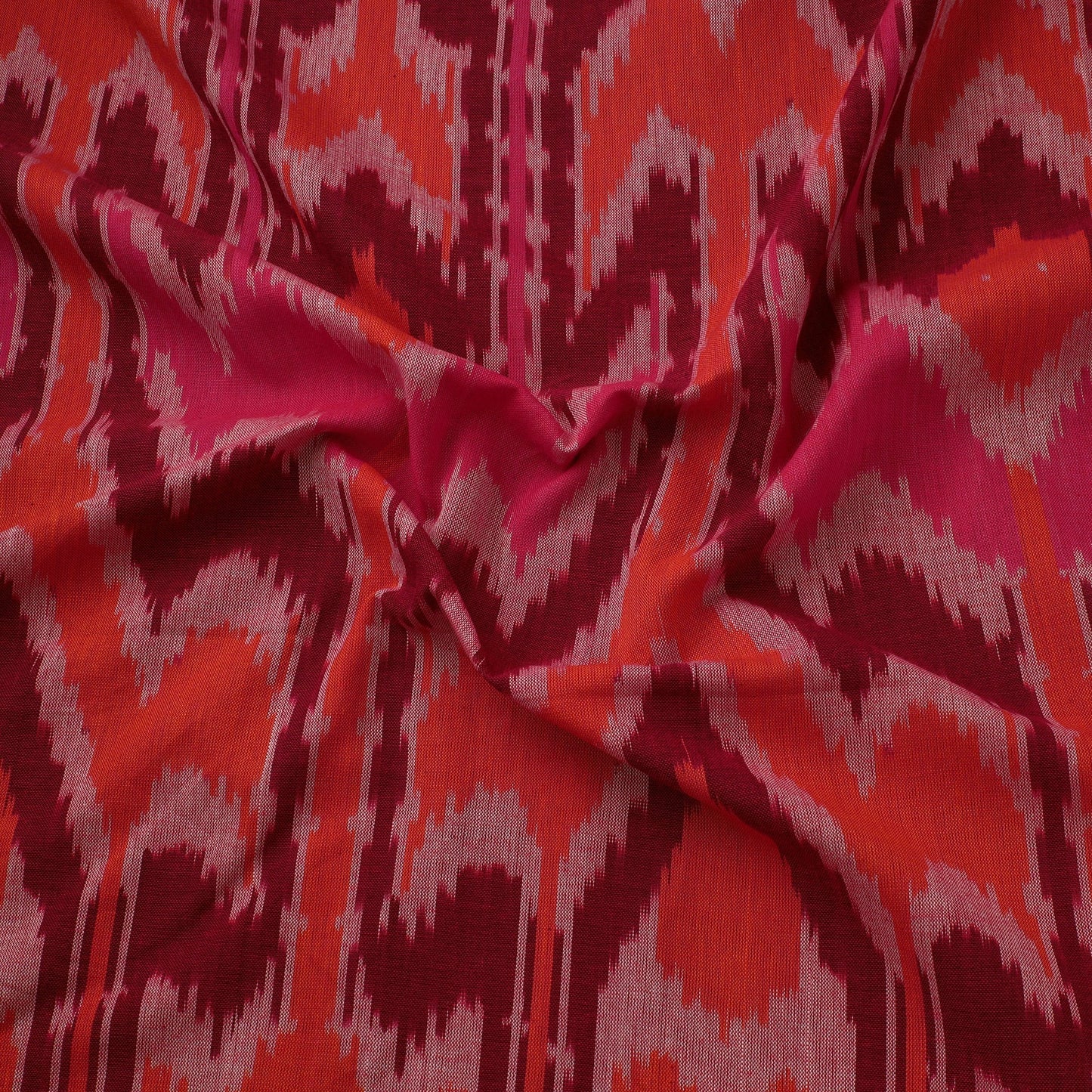 Cotton central asian pochampally ikat fabric 11