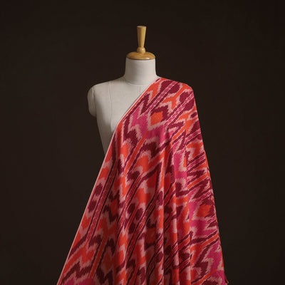 Cotton central asian pochampally ikat fabric 11