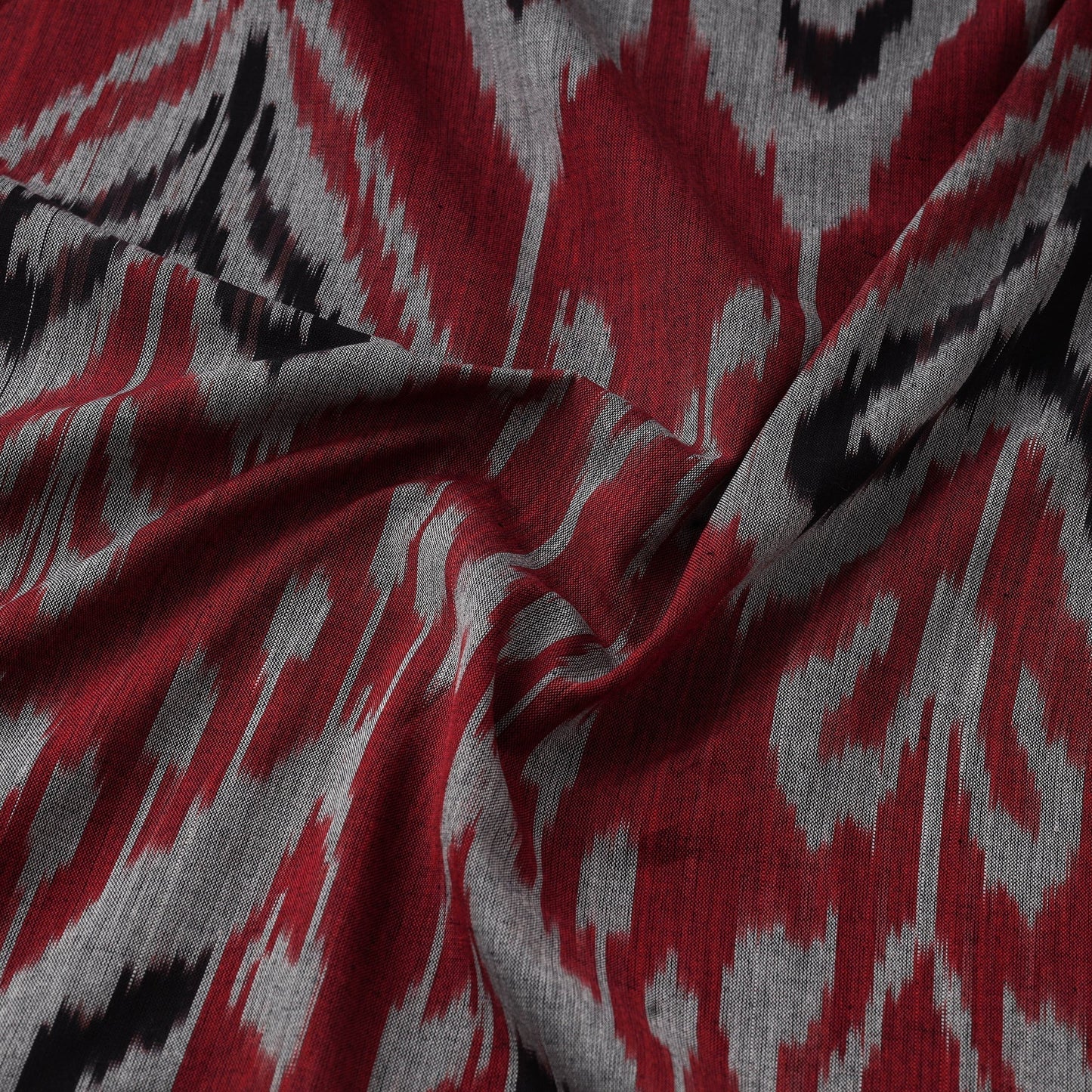 Cotton central asian pochampally ikat fabric 12