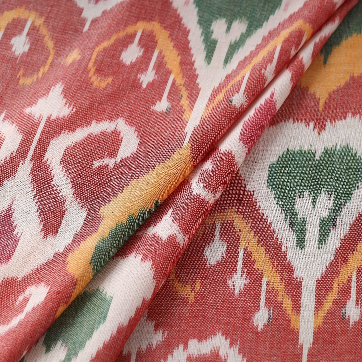 Cotton central asian pochampally ikat fabric 22